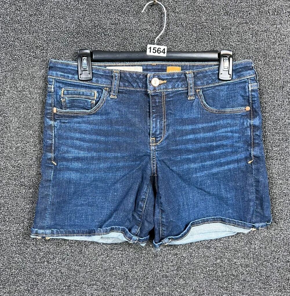 Pilcro Jean Shorts Women’s Size 27 Fit/Stet Stretch Roll Cuff Denim Mid Rise
